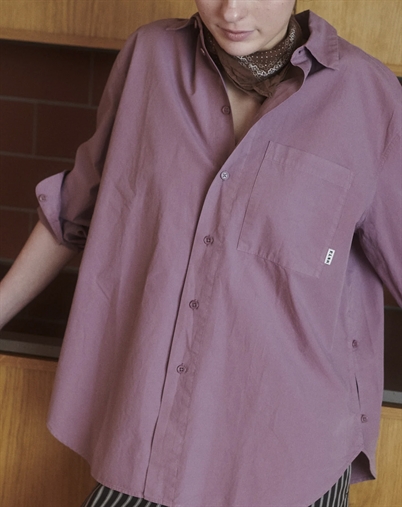 Elsk - Poplin Womens Skjorte - Faded Plum